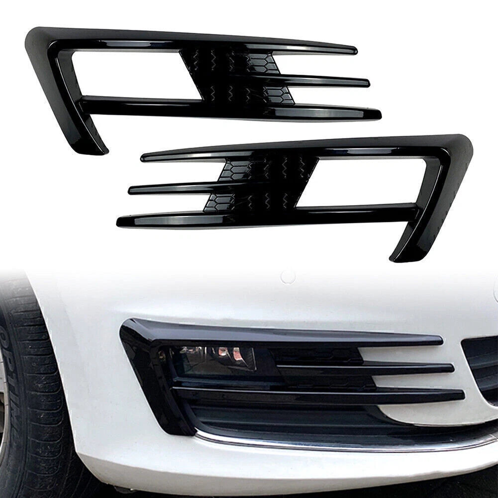 Black Fog Light Lamp Cover for Volkswagen Golf MK7 (2013-2016)