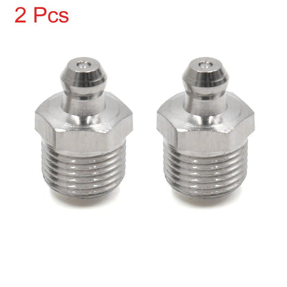 Grease Nipple Fitting / 2 x M12 x 1 / Stainless Steel for Motorcycle Car