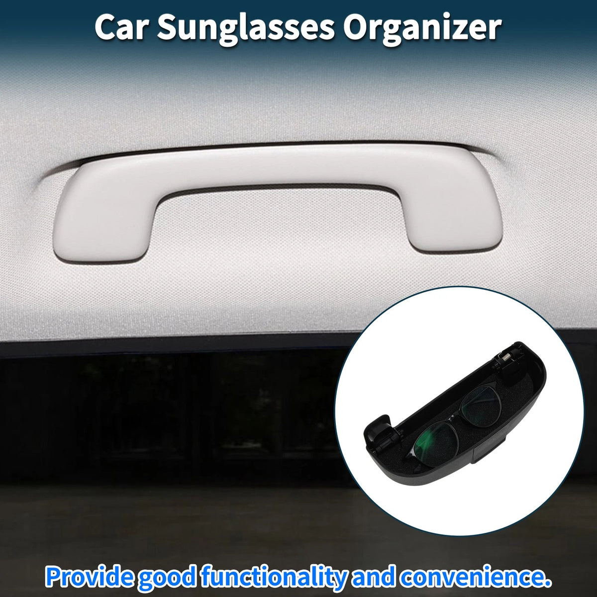 Sunglasses Case for Peugeot 308 Eyeglasses Holder Storage (2014-2024)