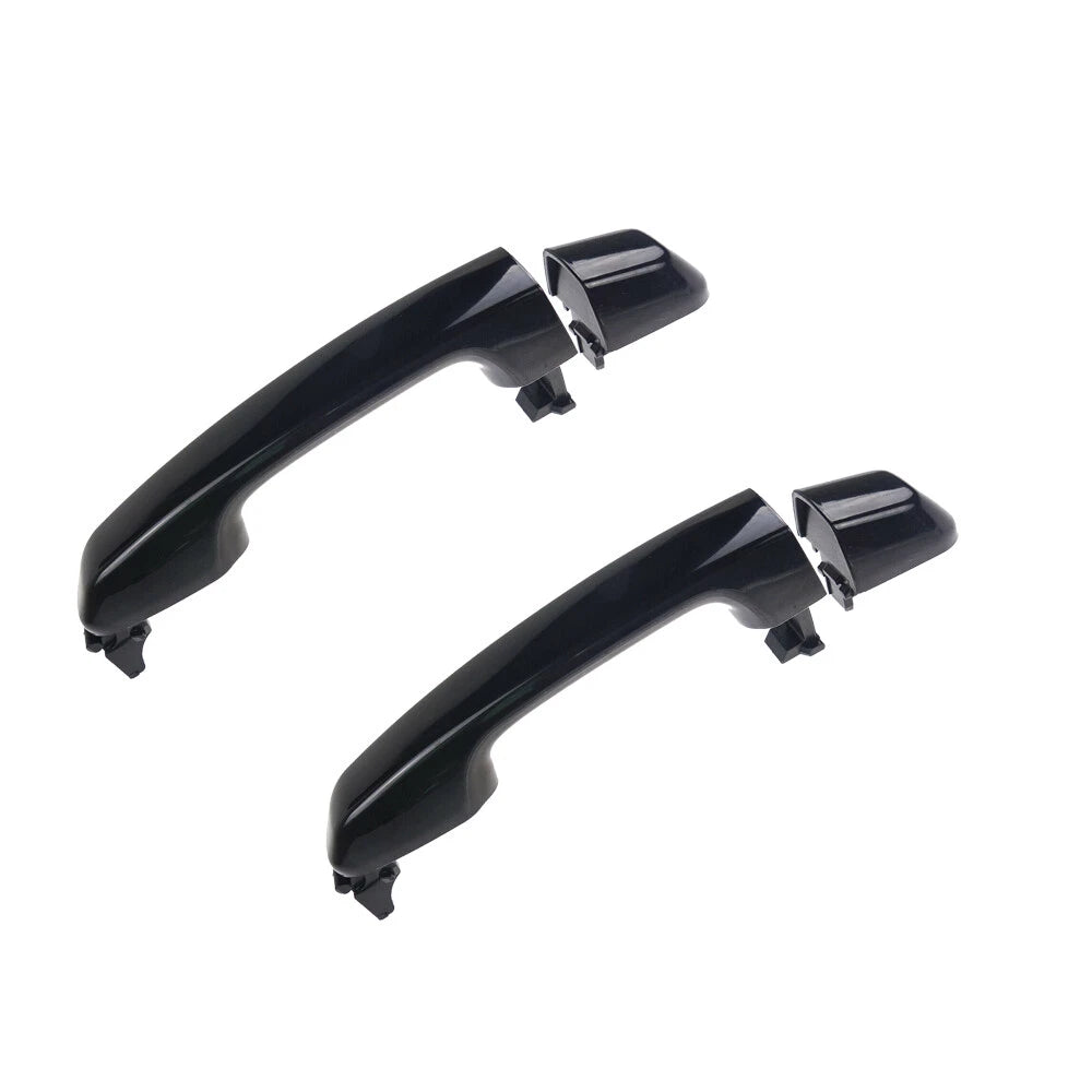 2X Black Rear Door Handle for Toyota Prado J150 (2009-2020)