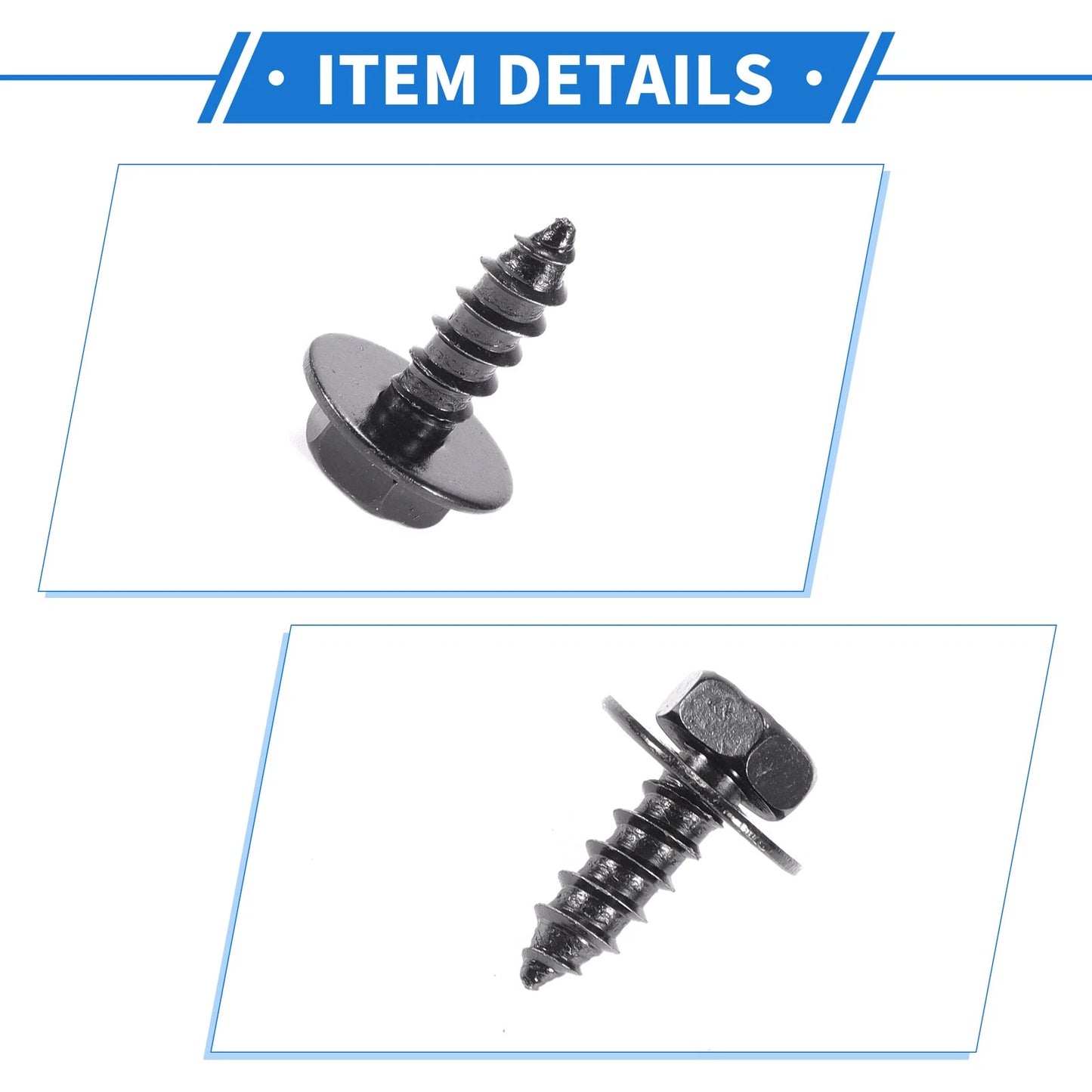 100 Pcs Fender Liner Splash Shield Bumper Cover Screws for Scion XD (2008-2011)