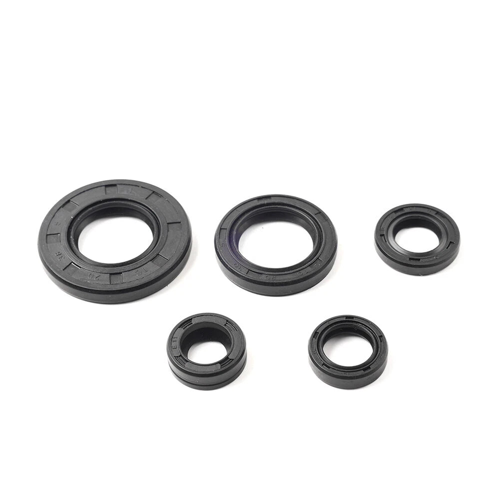 5 x Motorcycle Engine Gear Shaft Oil Seals for Yamaha YBR125 (2005-2016)