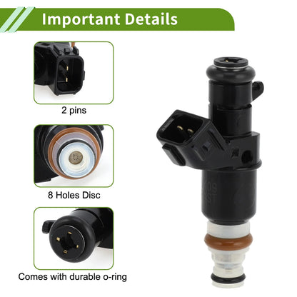 Fuel Injector 1 Pc for Honda CR-V EX LX 2.4 (2002-2004) Black