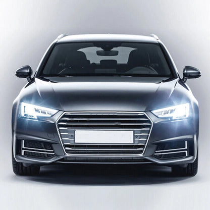 2 x Front Fog Light Covers for AUDI A4 B9 S-LINE (2016-2018) Bumper Grille