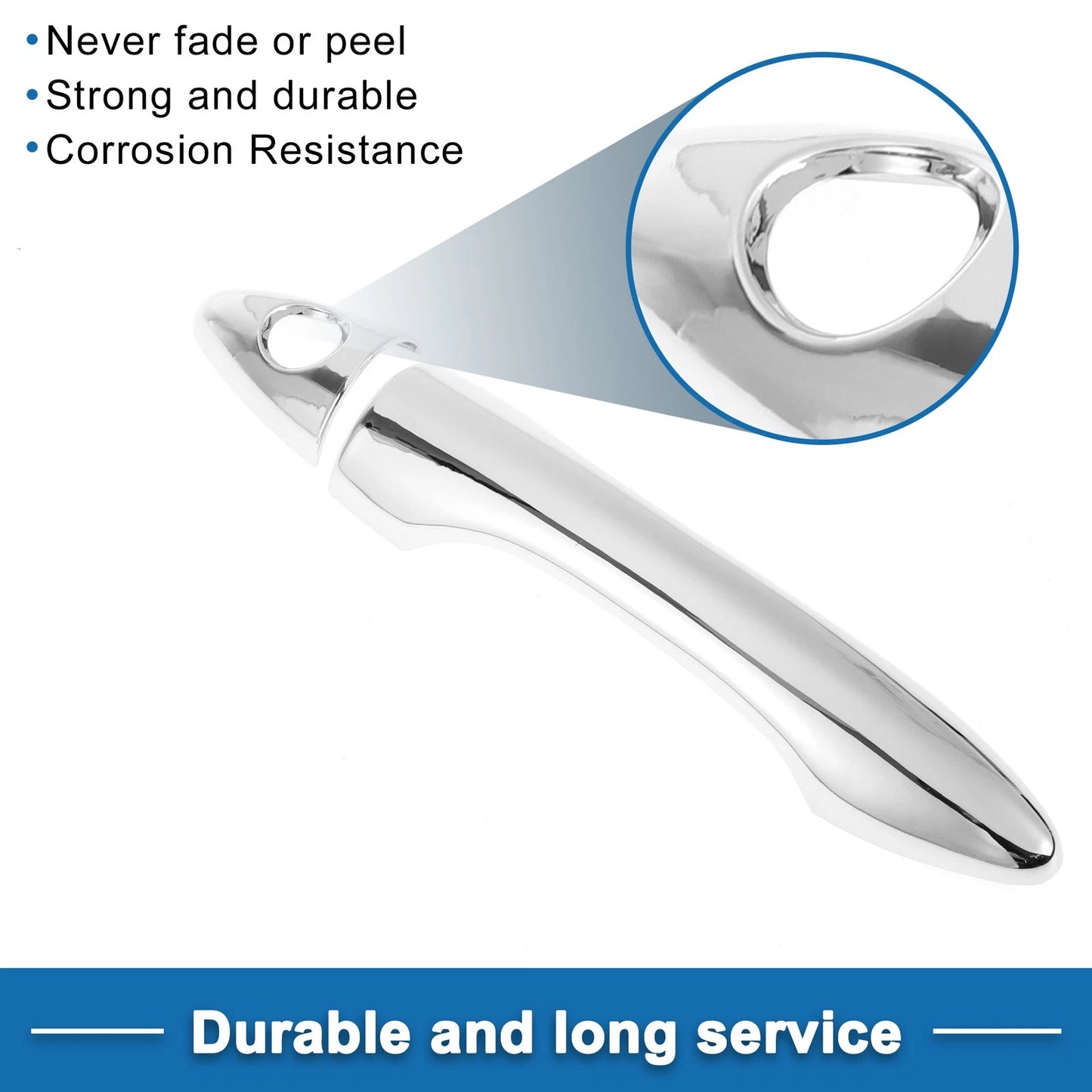 Door Handle Cover Trim for Hyundai IX35 (2009-2014) - Silver Tone