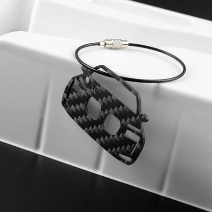 Carbon Fiber Key Ring Gift Car tuning Stylish Car Decor For BMW 7 Series 23-25