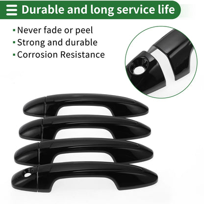 Car Door Handle Cover Trim for Toyota RAV4 2013-2018 - Black