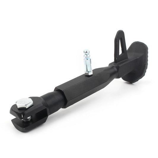 Adjustable Kickstand Foot Side Stand for Universal Motorcycle - Black