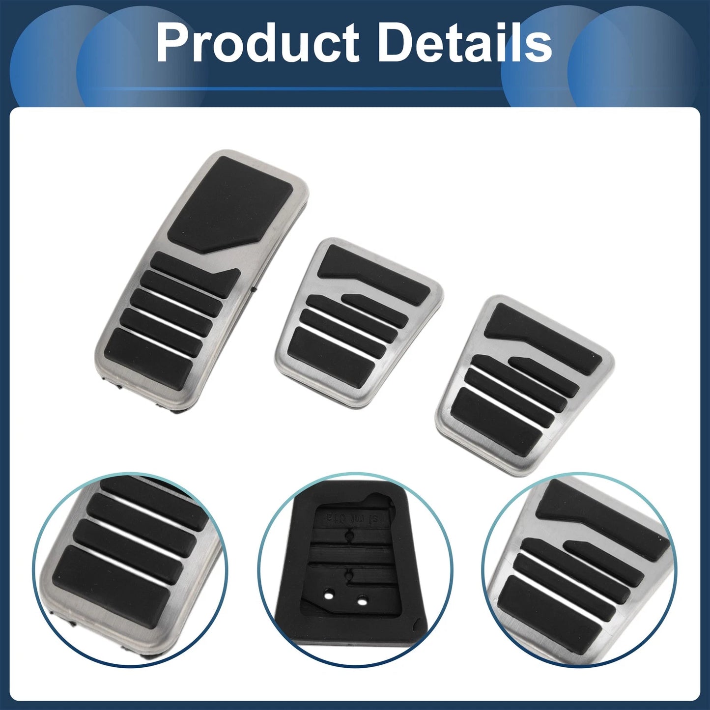 Manual Footrest Pedals Cover Set for Mitsubishi Outlander (2013-2020)