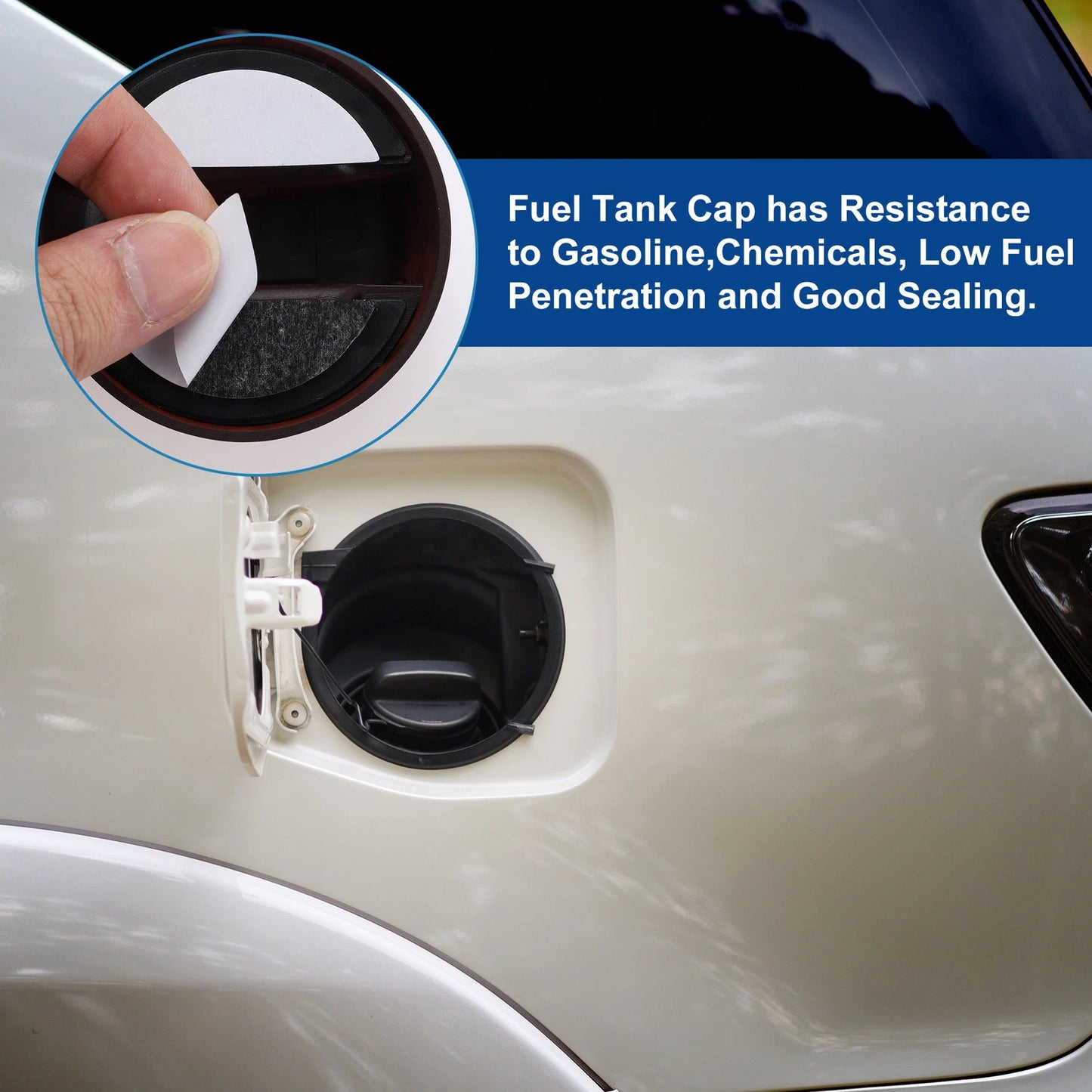 Red Gas Fuel Tank Cap Cover Trim Sticker for Suzuki Jimny (1998-2023)