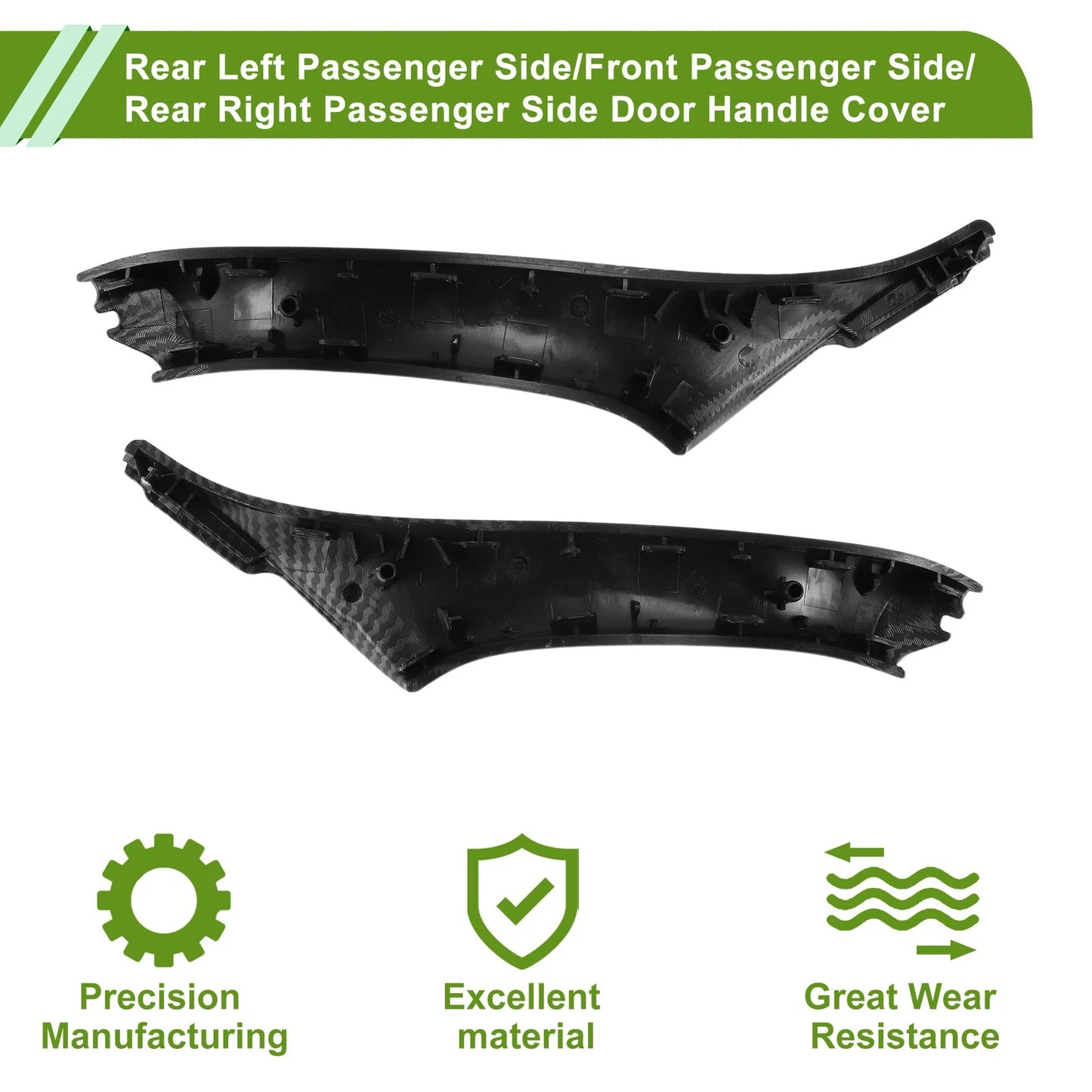 Door Panel Handle Pull Trim Cover for BMW 5 Series (2011-2016) Carbon Fiber
