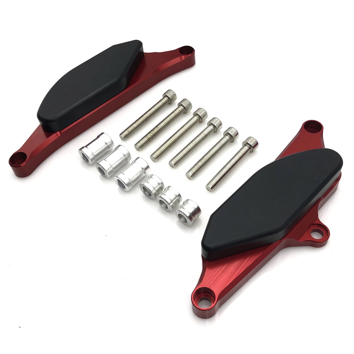 Red Slider Frame Crash Protector Pad for Yamaha Vmax 1700 (2009-2018)