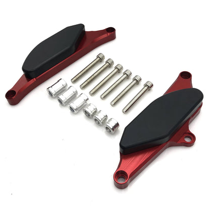 Red Slider Frame Crash Protector Pad for Yamaha Vmax 1700 (2009-2018)