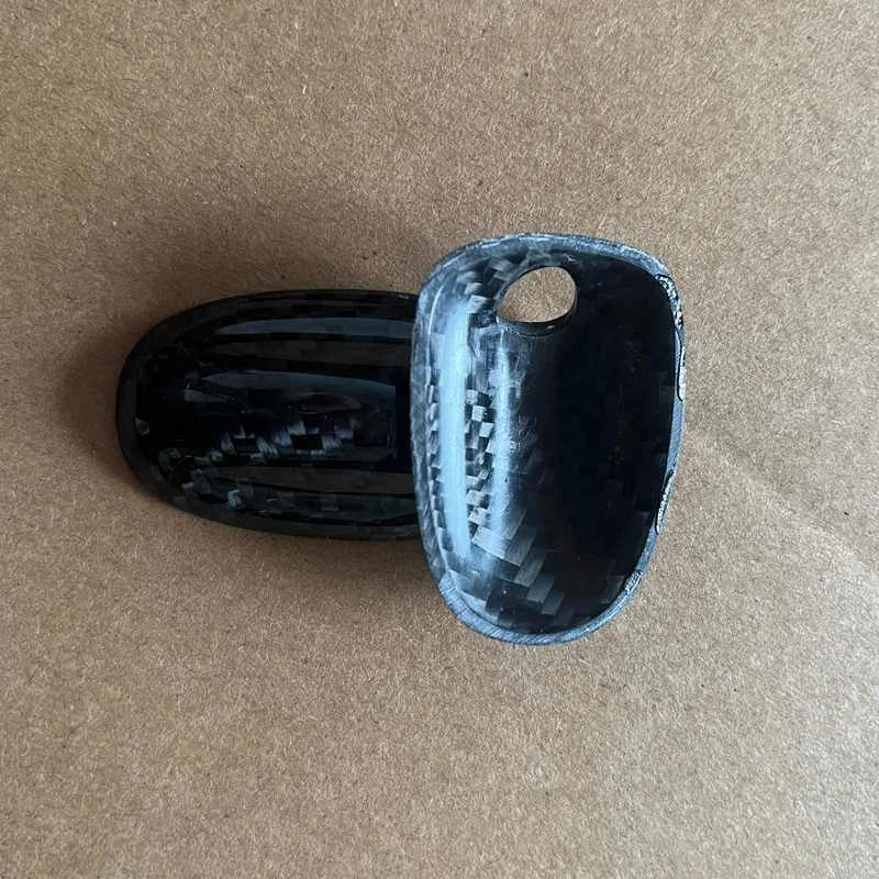Real Carbon Fiber Windshield Water Spray Nozzle Cover Trim for Mini Cooper S One