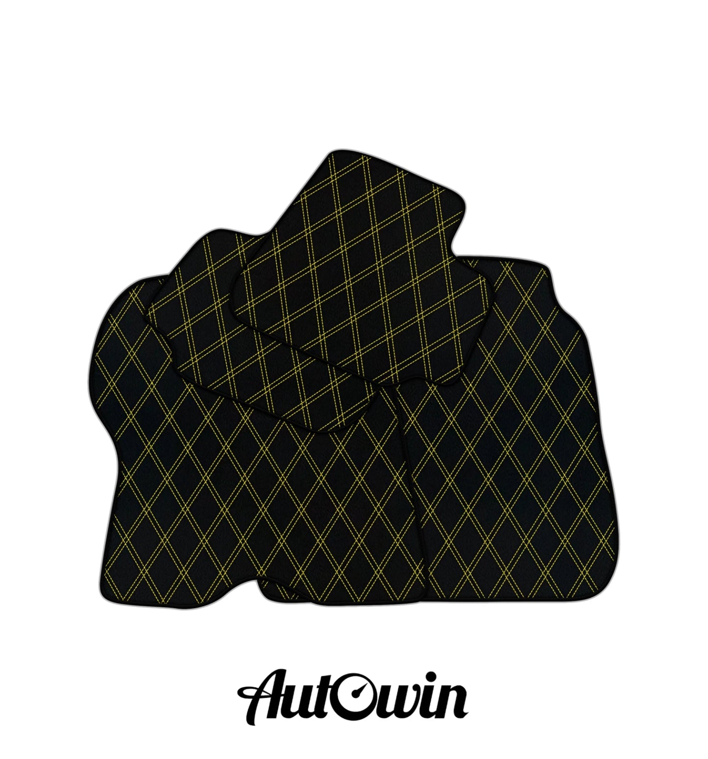 Customizable Double Diamond Pattern Car Mats for Ferrari GTC4 Lusso (2016-2020)
