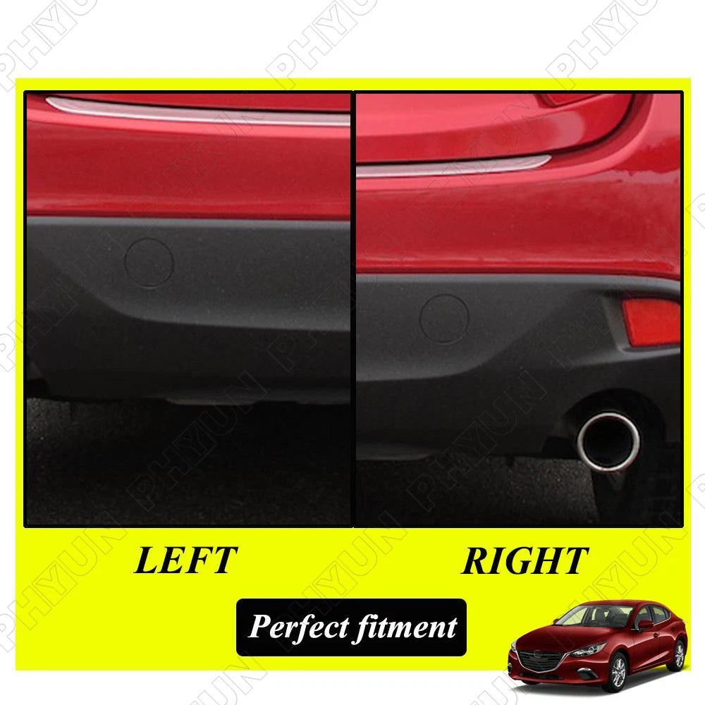 Rear Bumper Tow Hook Cover for Mazda 3 (2014-2016) Black ABS