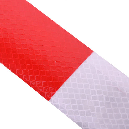 50pcs Reflective Safety Tape Red White Warning Sign for Vehicles