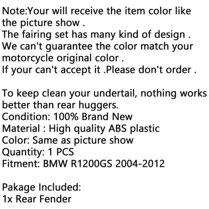 Rear Hugger Splashguard Fender for BMW R1200GS (2004-2012)