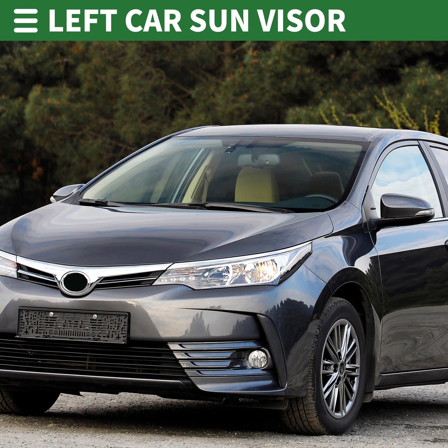 Left Sun Visor for Toyota Corolla (2009–2013)