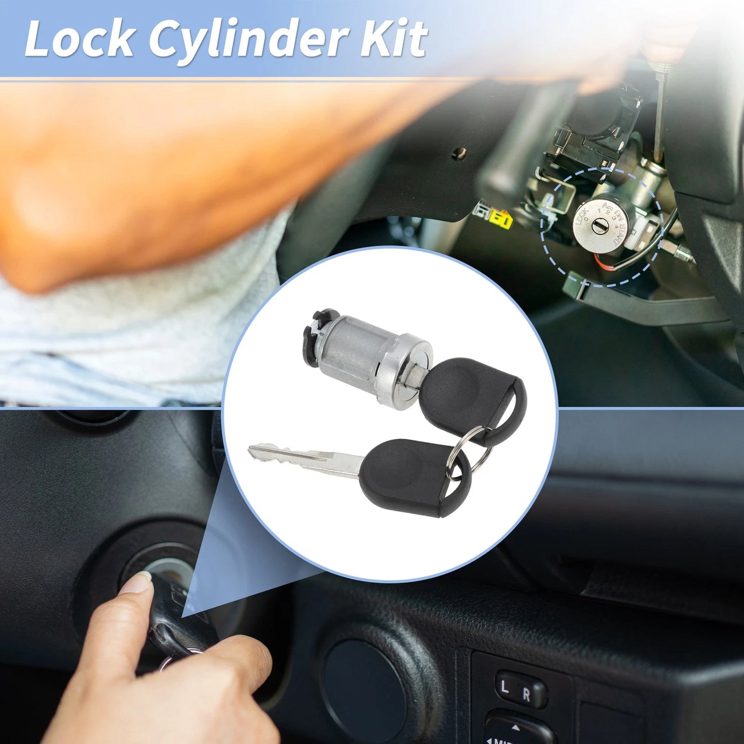 Ignition Lock Cylinder with 2 Keys for Ford F150 (2004-2020)