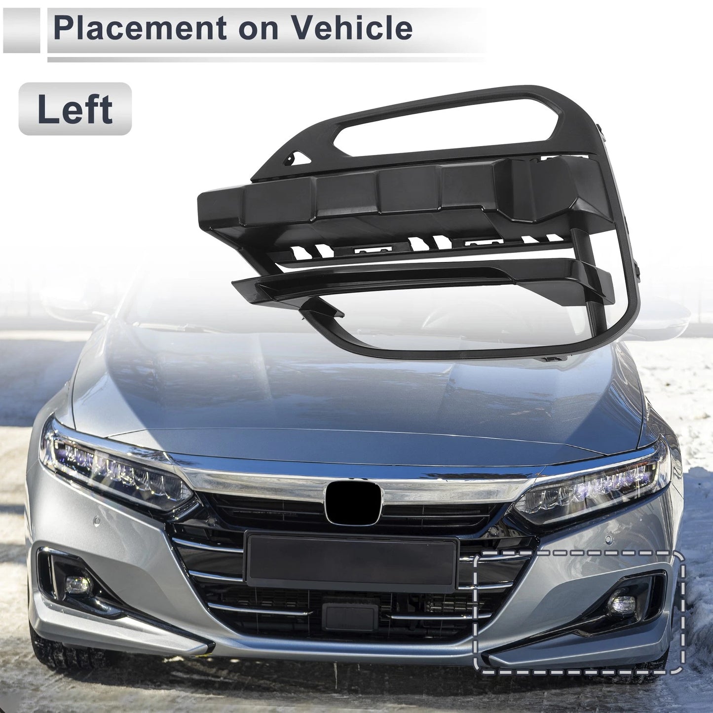 Front Left Fog Light Grill for BMW X3 (2018-2021)