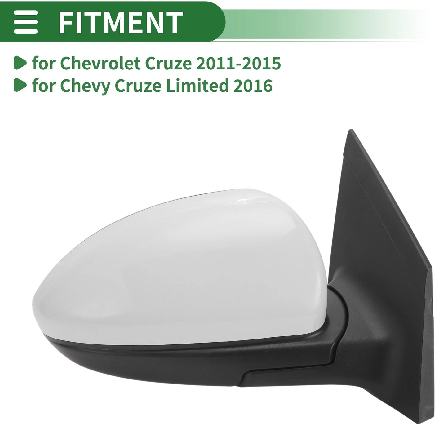 3 x Pins Right Side Door Mirror for Chevrolet Cruze (2011-2015)