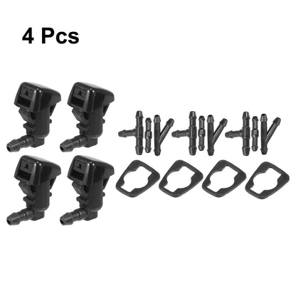 4 x Front Windshield Washer Nozzles for Ford Focus (2000-2018)