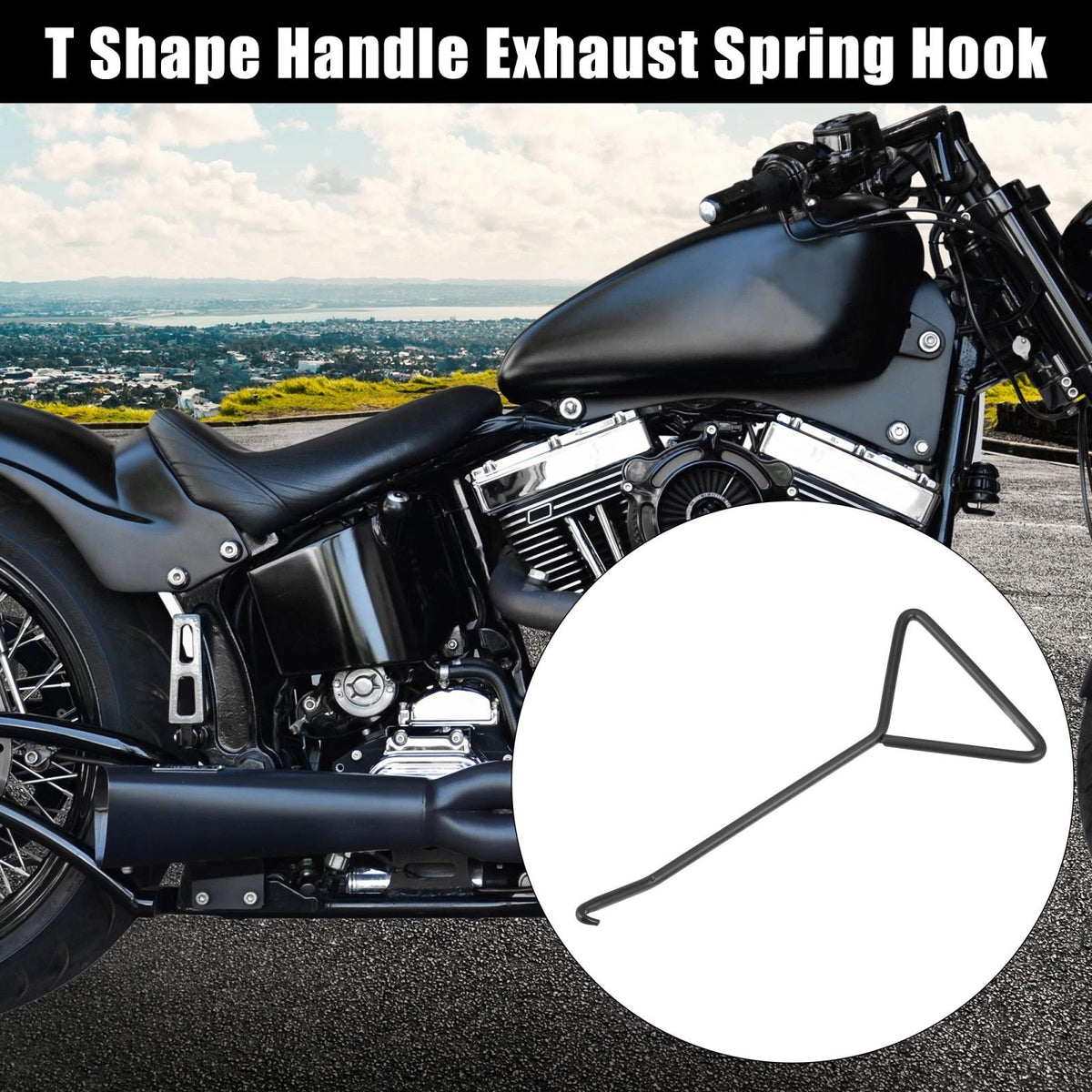 Exhaust Spring Hook Puller Tool T Handle 1 Pcs for Motorcycles