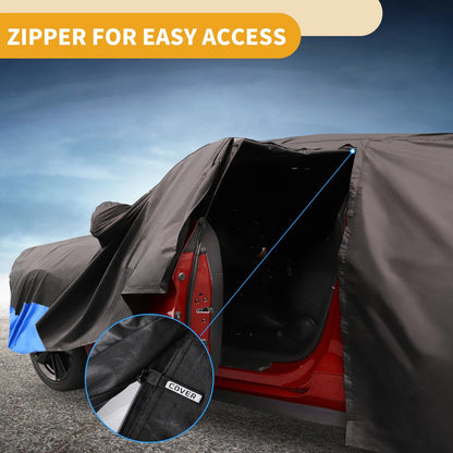 Car Cover 210D Waterproof Door Zipper for Chevrolet Camaro Oxford Cloth