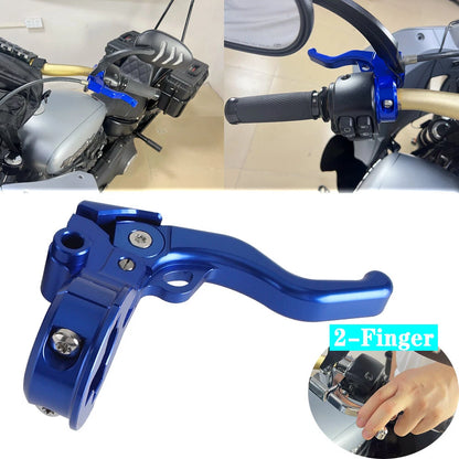 Blue Easier Pull Clutch & Brake Levers for Harley Dyna Low Rider (96-17)
