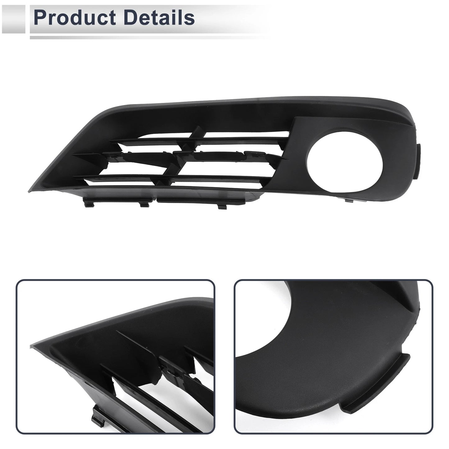 Front Left Fog Light Grill for BMW 535i GT (2010-2017) - 1 x Quality Replacement