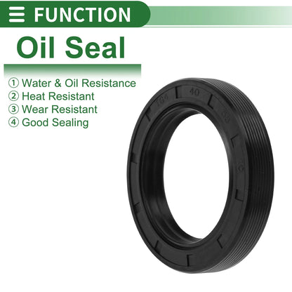 Oil Seal 40x58x10mm NBR Rubber Black for Make Model