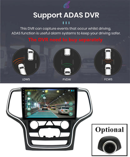 10.1" Android 12.0 Stereo Radio GPS for Jeep Grand Cherokee (2014-2022)