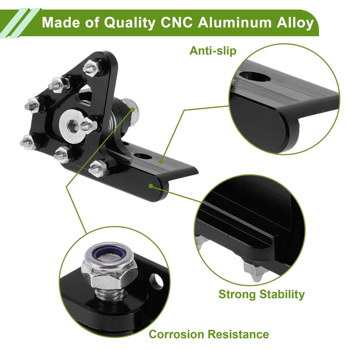 Motorcycle Foot Pegs for Honda CRF50 Black Footrests (2004-2023)