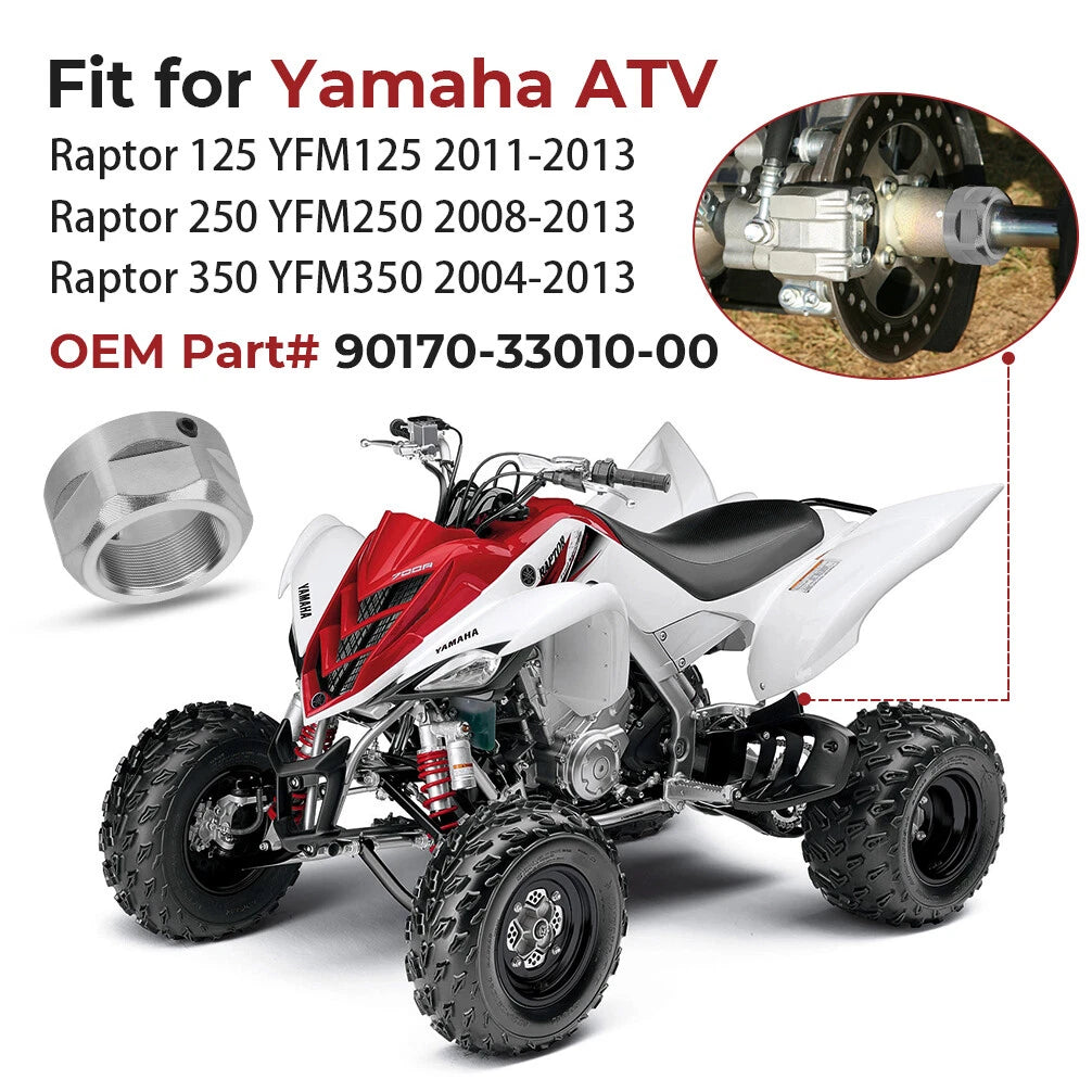 Rear Axle Lock Nut for Yamaha Raptor 125 250 350 YFM125 YFM250 YFM350