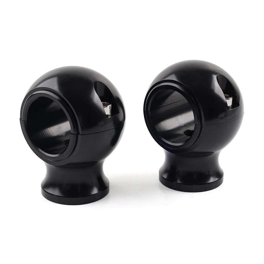 32mm 1.25" Fat Handlebar Risers Clamp Black for Harley Touring