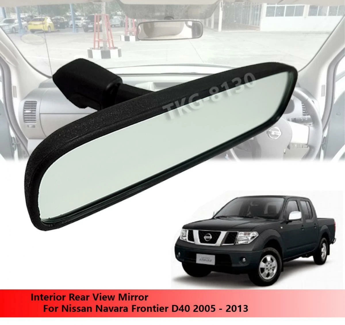 Rear View Mirror for Nissan Navara Frontier D40 (2005-2013)