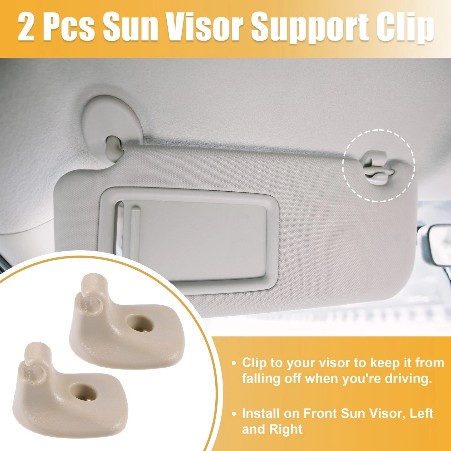 Beige Sun Visor Clip Retainer for Dodge Chrysler