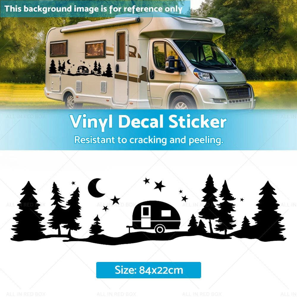 Vinyl Decal Sticker for Camper Van Motorhome Caravan Adventure