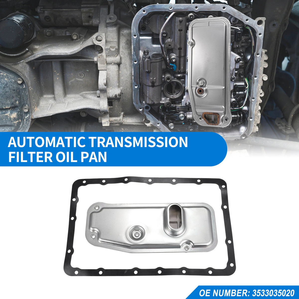Transmission Filter Oil Pan Gasket Kit for Toyota A340F (1990-1997)