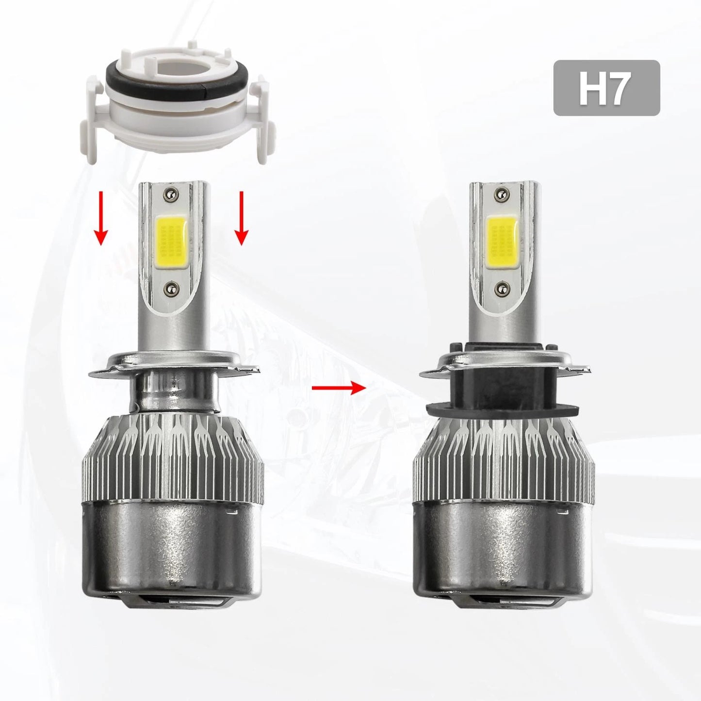Clip Adapter Holder H7 LED Car Headlights for BMW E46 3 Series