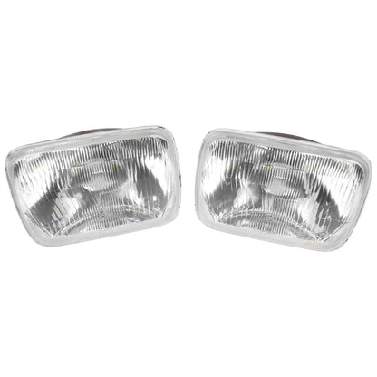 Rectangle Headlight Upgrade Kit Lamps H4 Conversion Style Light