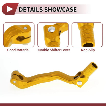 Folding Gear Shifter Lever for Bosuer M4 Gold Tone
