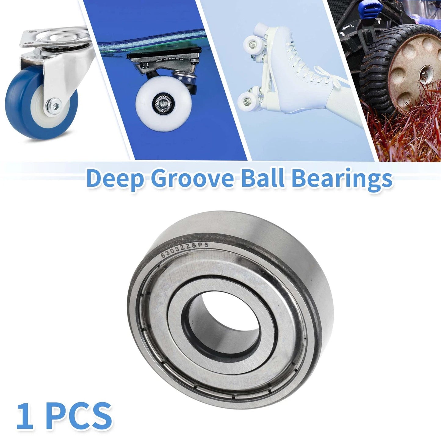 17x47x14mm Deep Groove Ball Bearings for SilverTone
