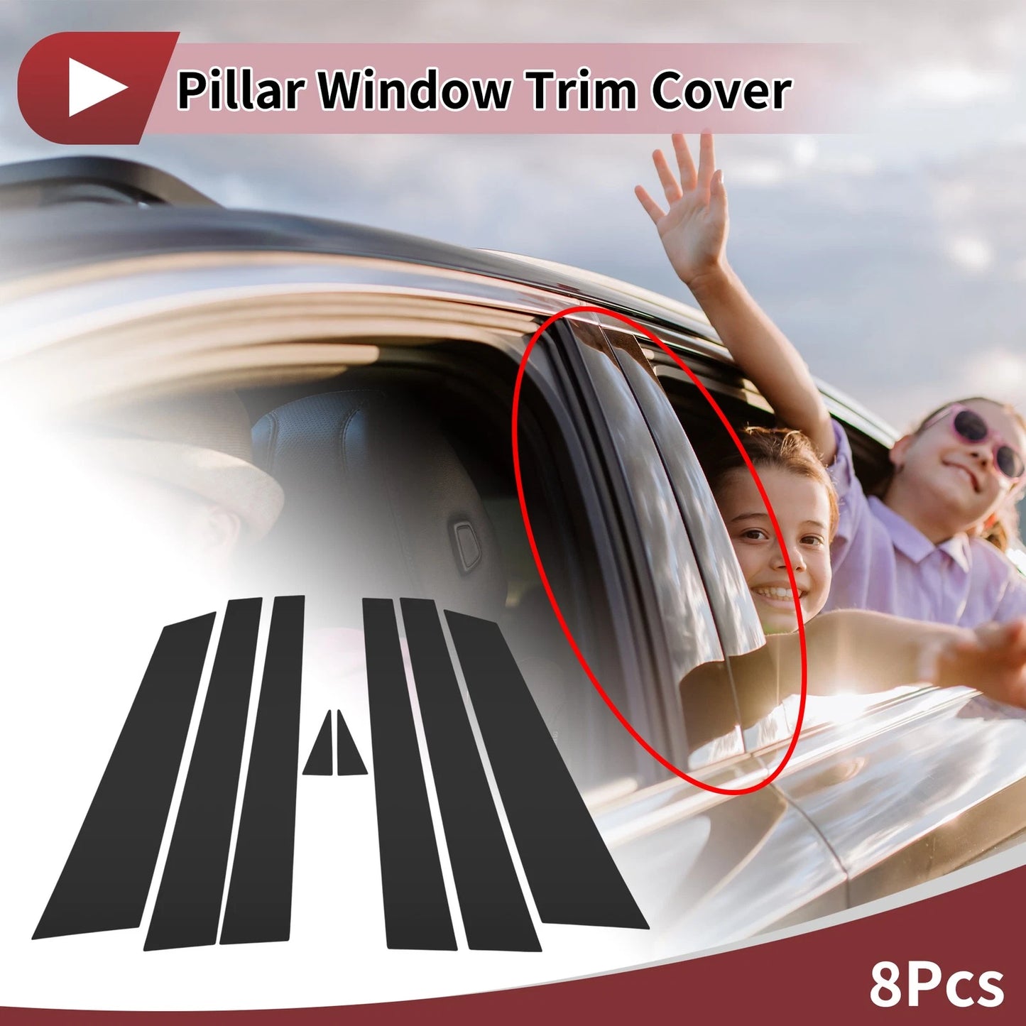 Door Pillar Window Trim for Chevrolet Impala (1994 - 1996)