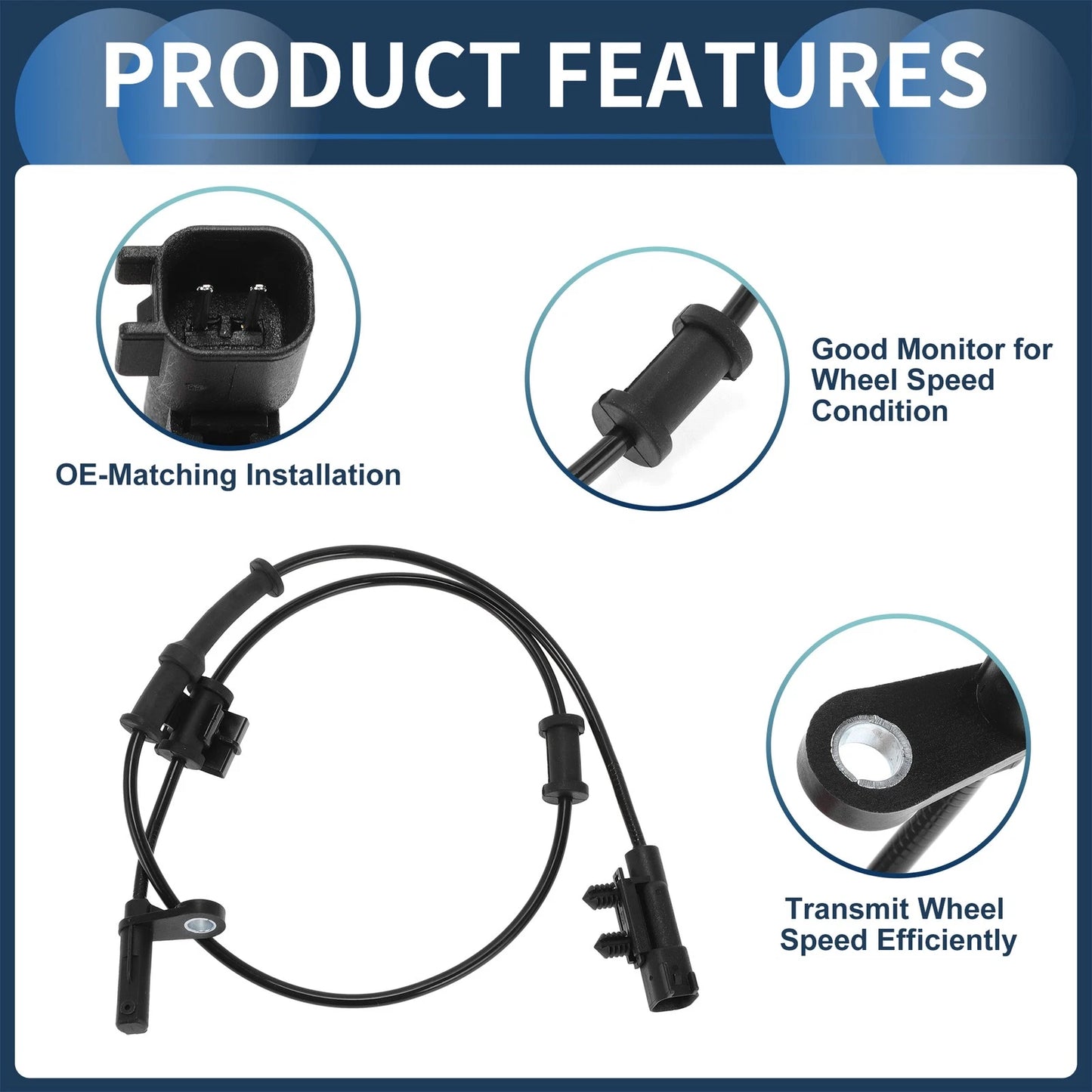 ABS Wheel Speed Sensor for Chrysler 300 Rear Right (2011-2015)