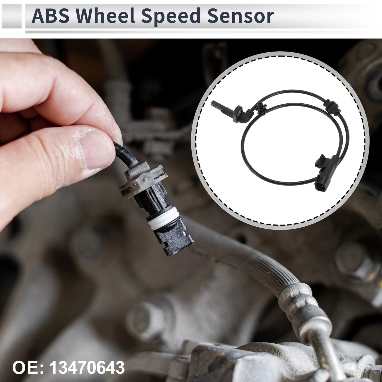 Rear Left/Rear Right ABS Wheel Speed Sensor for Chevrolet Cruze (2011–2016)