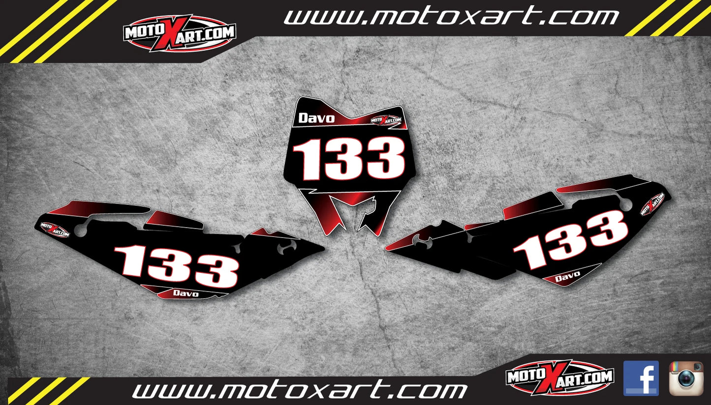 Custom Graphics Decals Stickers for Husqvarna TC 250 310 (2008-2013)
