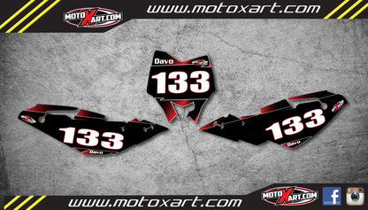 Custom Graphics Decals Stickers for Husqvarna TC 250 310 (2008-2013)