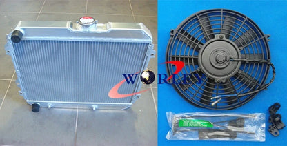 All Aluminum Radiator + Fan for Toyota Corona ST141 RT142 (1983-1987)